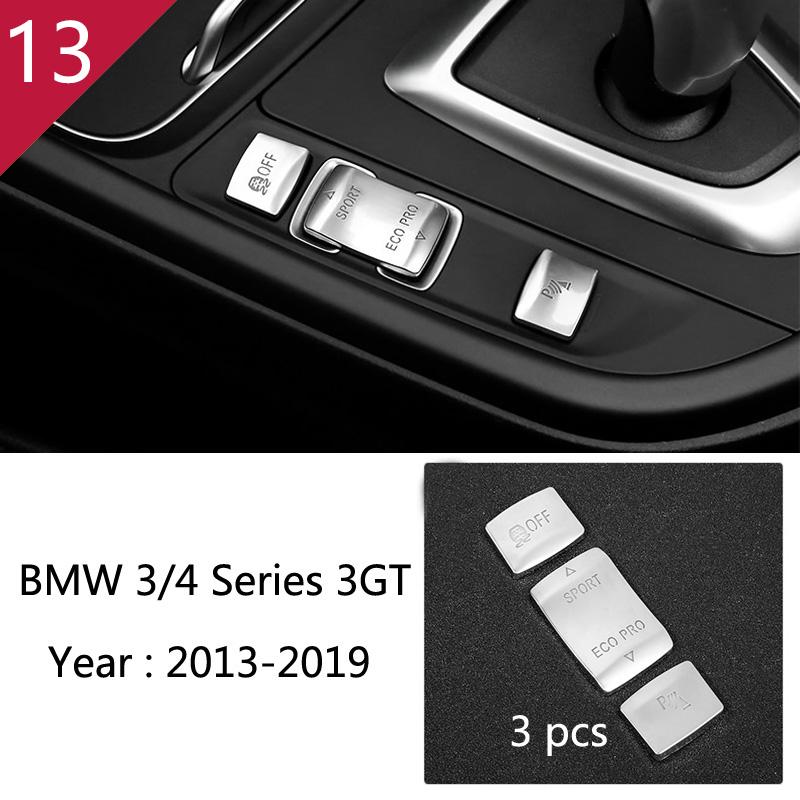 For BMW 3 4 Series 3GT F30 F32 F34 Car Styling Interior Gearshift AC CD Button Panel Door Armrest Decoration Cover Trim Sticker MQHWD1