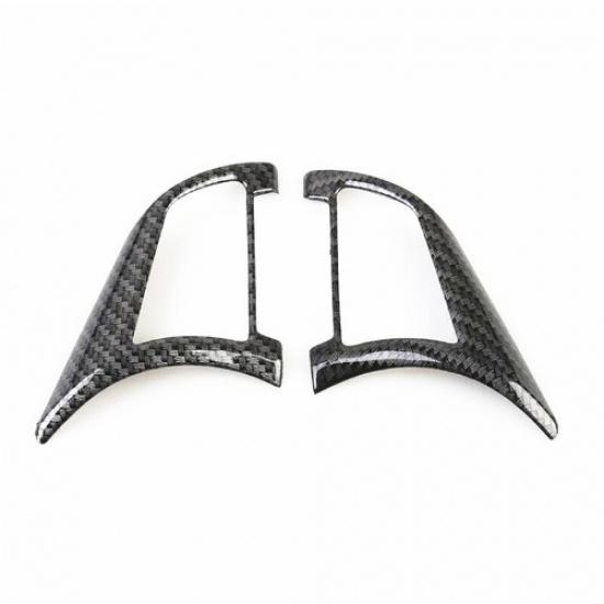 Fit For Nissan  ALTIMA Carbon Fiber Style Interior Steering Wheel Trim 2PCS