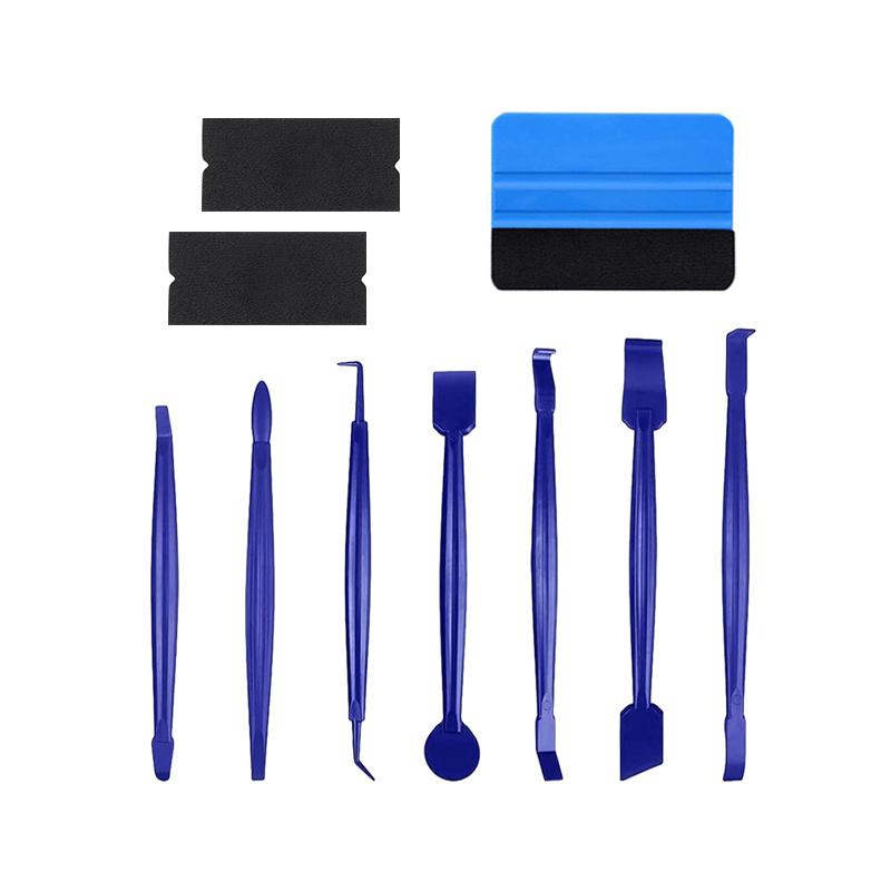 19Pcs/10Pcs Car Wrapping Vinyl Tool Kit Window Film Tint Tools Car Wrap Sticks Edge Trimming Squeegee Tinting Felt Edge Squeegee