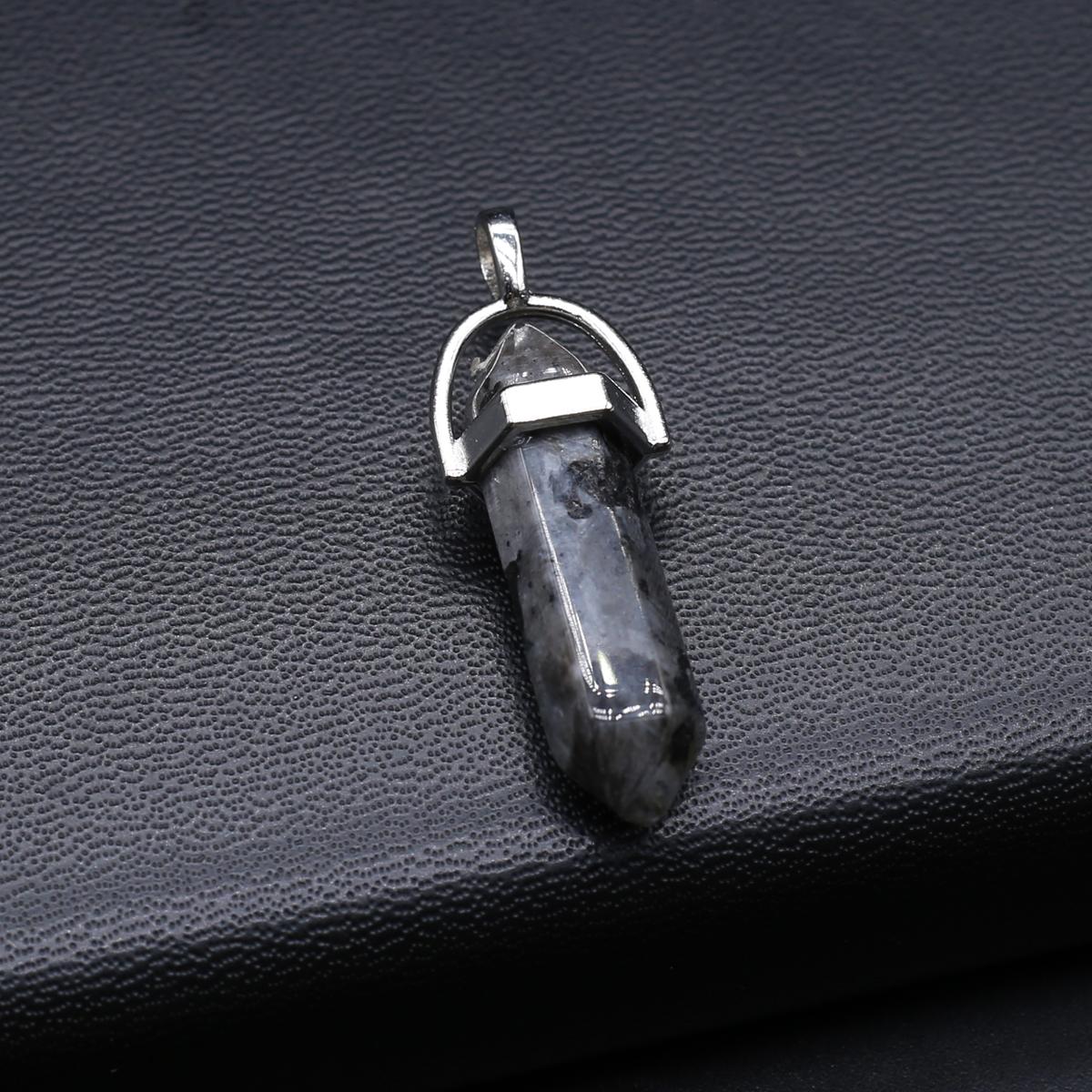 

2 шт. небольшой кулон из натурального камня малахит/аметист шестиугольная подвеска-пирамида для изготовления ювелирных изделий DIY ожерелье браслет аксессуар 13x40mm