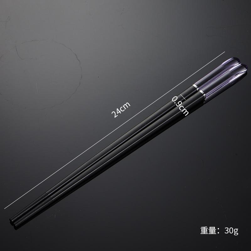 Crystal Alloy Chopsticks Portable Tableware Chopsticks Multi-specification Colorful Hotel Chopsticks White Housewarming Gifts Restaurant