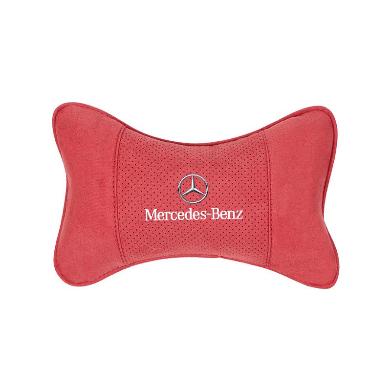 New 80% Car Suede Headrest Neck Support Auto Seat Accessories For Mercedes Benz AMG W204 W205 W203 W211 W212 W213 W201 W210 W12