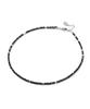 Jbans Classic 3Mm Slim Black Agate Bead Necklace (C2503-An970_Bk)