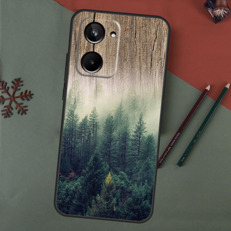 Nature Forest Mountain For Realme C55 C35 C33 C31 C30 C25 C21Y C15 C11 8 9 10 11 Pro Plus GT Neo 5 3 2 2T 3T Case