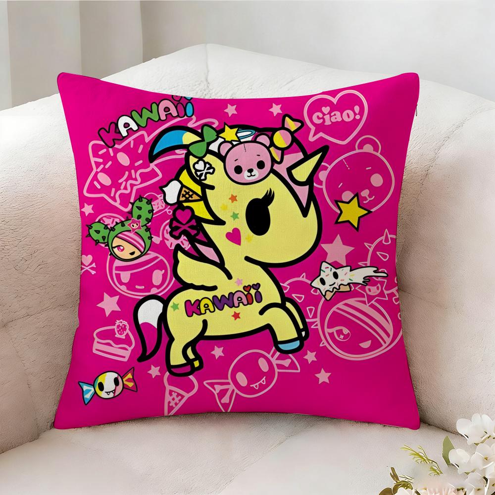Ttokidokis Animation Pillow Case Pillowcase Doublesided Printed Sofa Cushion Bedroom Headboard Pillow