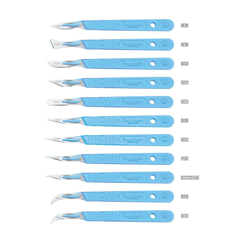 Swann-Morton Surgical Scalpel 9 Sterile 10-Pack Stainless Steel
