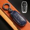3 4 Bottons Leather Car Key Case Cover For Ford Fusion Mondeo Mustang F-150 Explorer Edge Kuka     Accessories