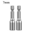 2PCS 6-13mm Impact Socket Magnetic Nut Screwdriver 1/4in Hex Shank Electric Drill Bit For Power Drills Cordless Magnetic Drivers