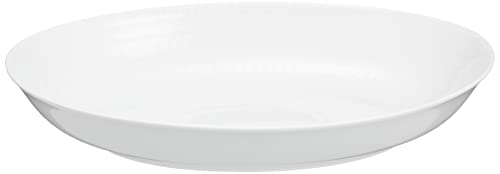 Royal Copenhagen White Palmette Oval Dish, 27cm, Wedding Gift, Product Number 1016964 (Officially Imported)