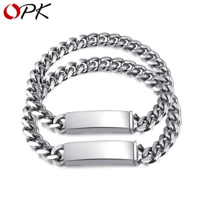 Moderne Titanstahl Partnerkette DIY Edelstahl Armband