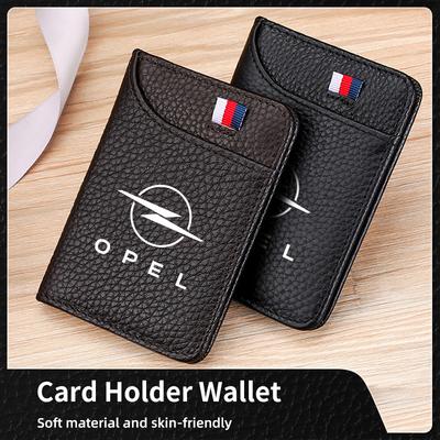 Super Slim Soft Wallet Credit Card Holder Wallets Thin Small Short Wallets For Grandland Astra Insignia Corsa Zafira Meriva