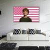 Funny American Flag Scobell Polyester Tapestry Dorm Bedroom Living Tapestry Office Yard Garden Party Gifts Pink Walker Flag