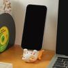 Figurine Miniature Items Lucky Cat Phone Holder Cute Cell Phone Bracket  Living Room Decoration