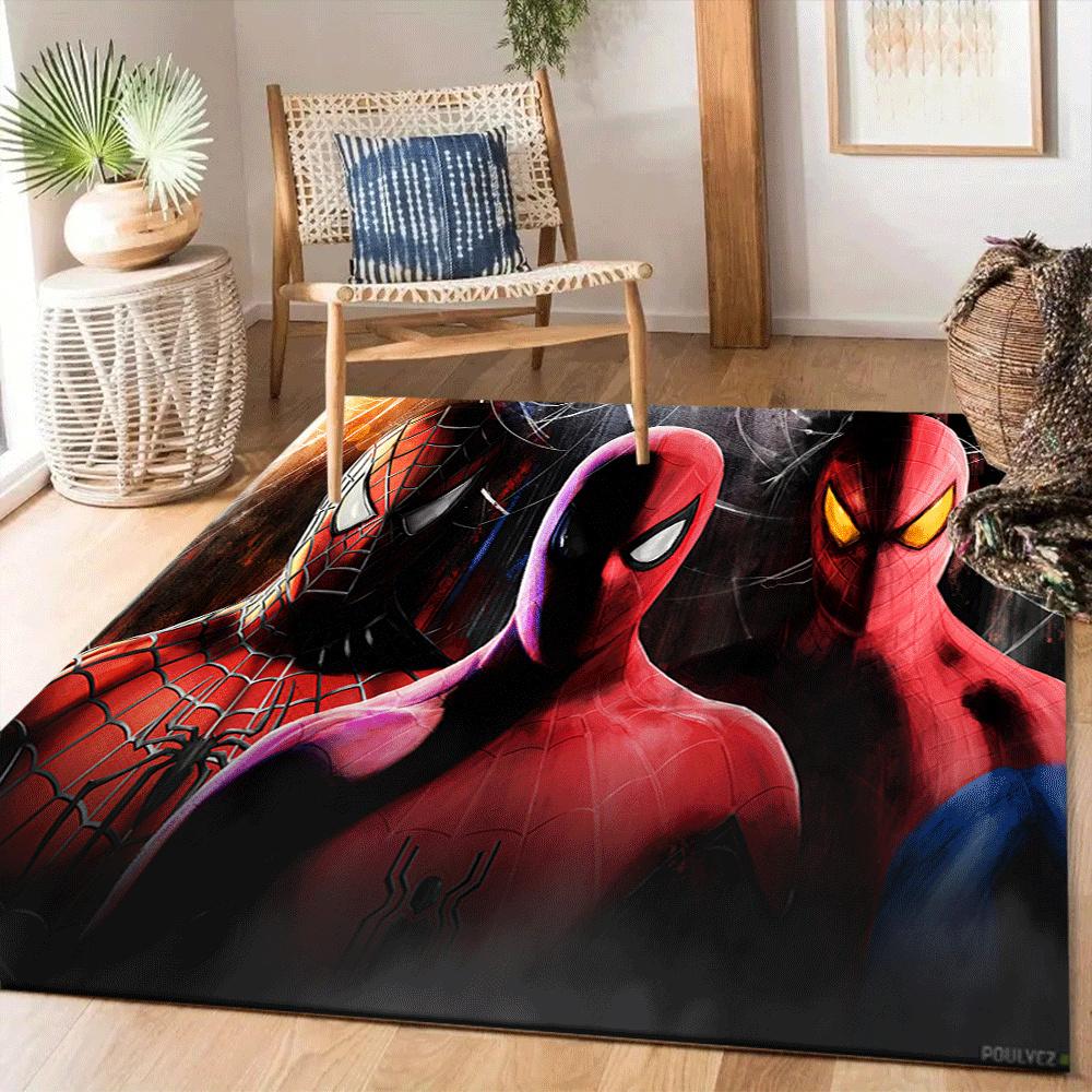 1pz Tappeto Area Tappeto Spider-man, Camera da Letto e Sala Giochi Durevole, Resistente alle Macchie e Facile da Pulire, Soggiorno