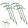 6pcs Plastic Plant Support Piles Smart Half Round Design Fixed Rod  Indoor Flower Plant Vine Climbing Bracket Home Garden Decor