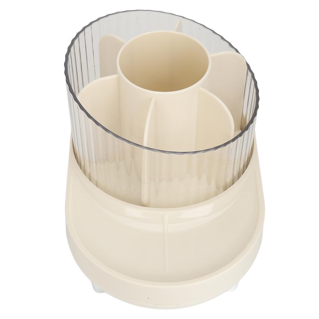 Makeup Brush Holder Case Multi Grids Rotating Cosmetic Brushes Storage Box for Pen Lipstick