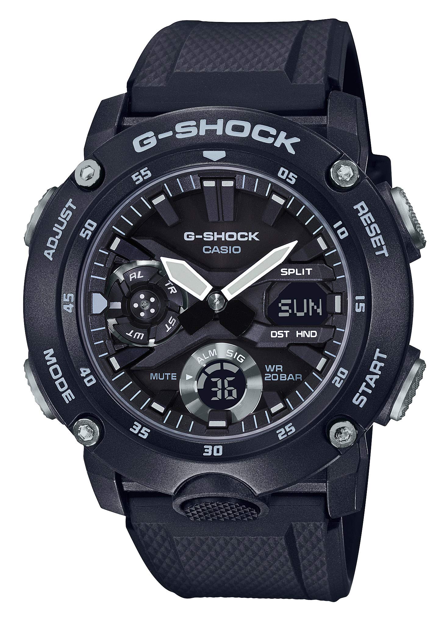 

Черные часы Casio с конструкцией Carbon Core Guard G-Shock GA-2000S-1AJF Мужские чёрный
