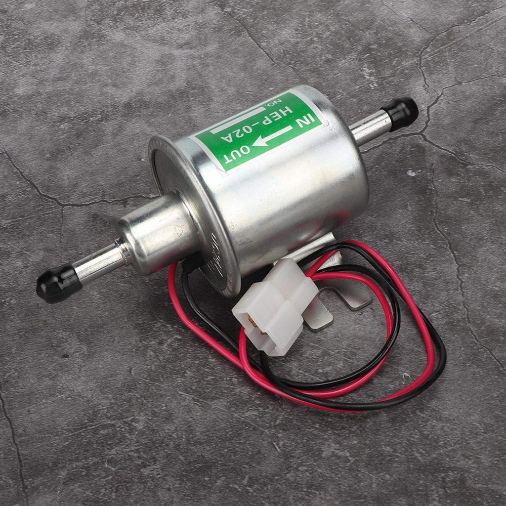 Yctze Fuel Transfer Pump, 24V Universal Electric Fuel Pump Car Boat Inline Filter Gasoline