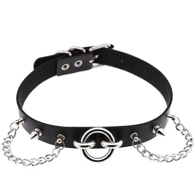 Exotic Accessories of Bdsm Slave Bondage Leather Collar with Leash Ring Steel Chain Sex Toys to Lover Roleplay Posture Spreader