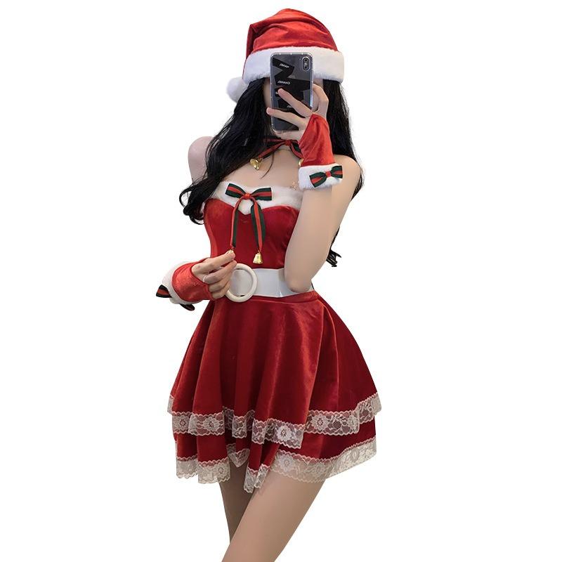 Christmas Dress Female Dress Stage Sexy Live Streaming Host Show New Robe Cosplay