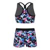 Kids Girls 2Pcs Tankini Swimsuits Printed Tank Top Vest and Shorts Swimwear Bathing Suits