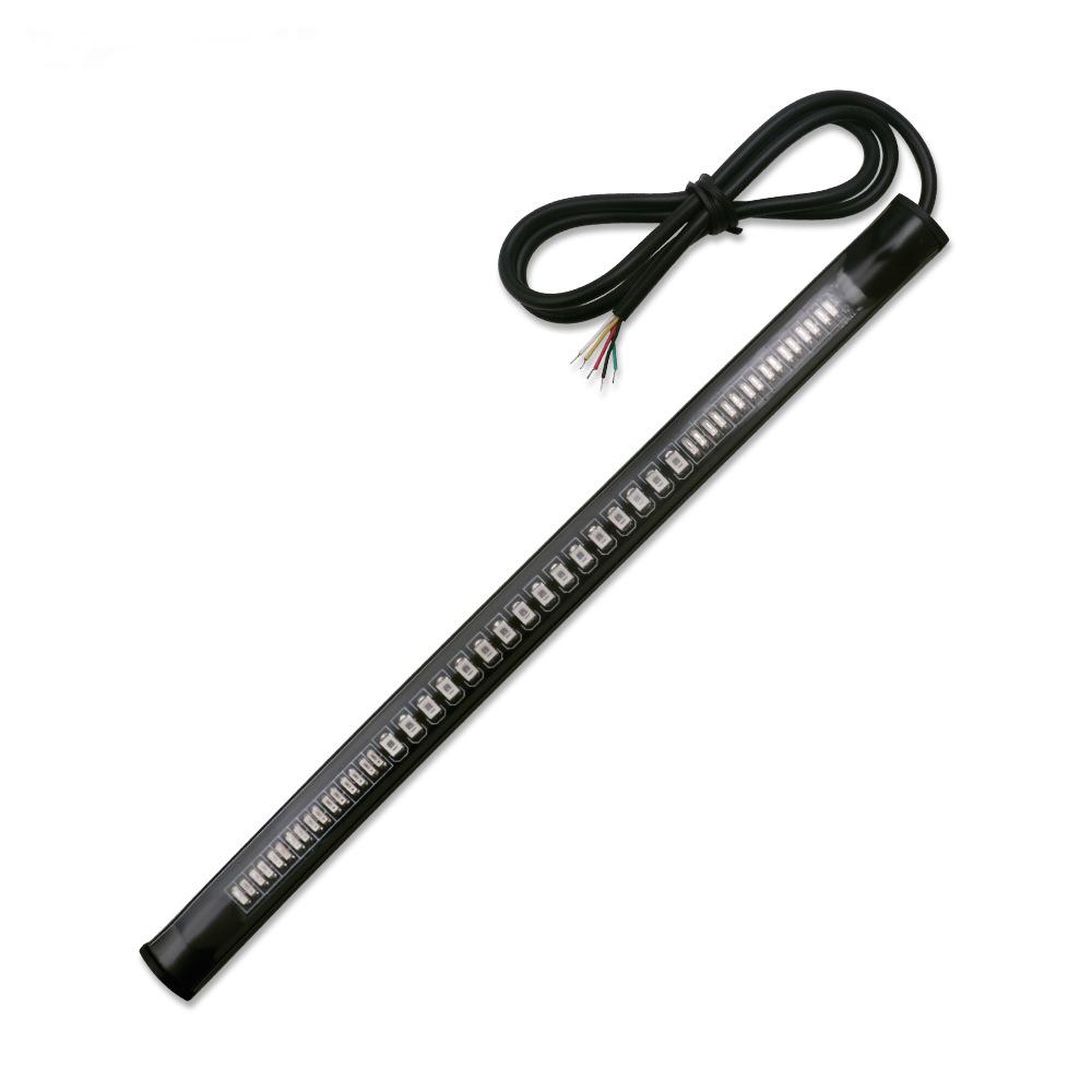 Flexible 48 LED Motorcycle Light Bar Strip Turn Signal Tail Brake for Bmw K75 Cafe Racer Retro Motorcycle Parts красный