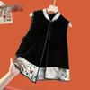 Sibaishe New Chinese Style Jacquard Women's Vest