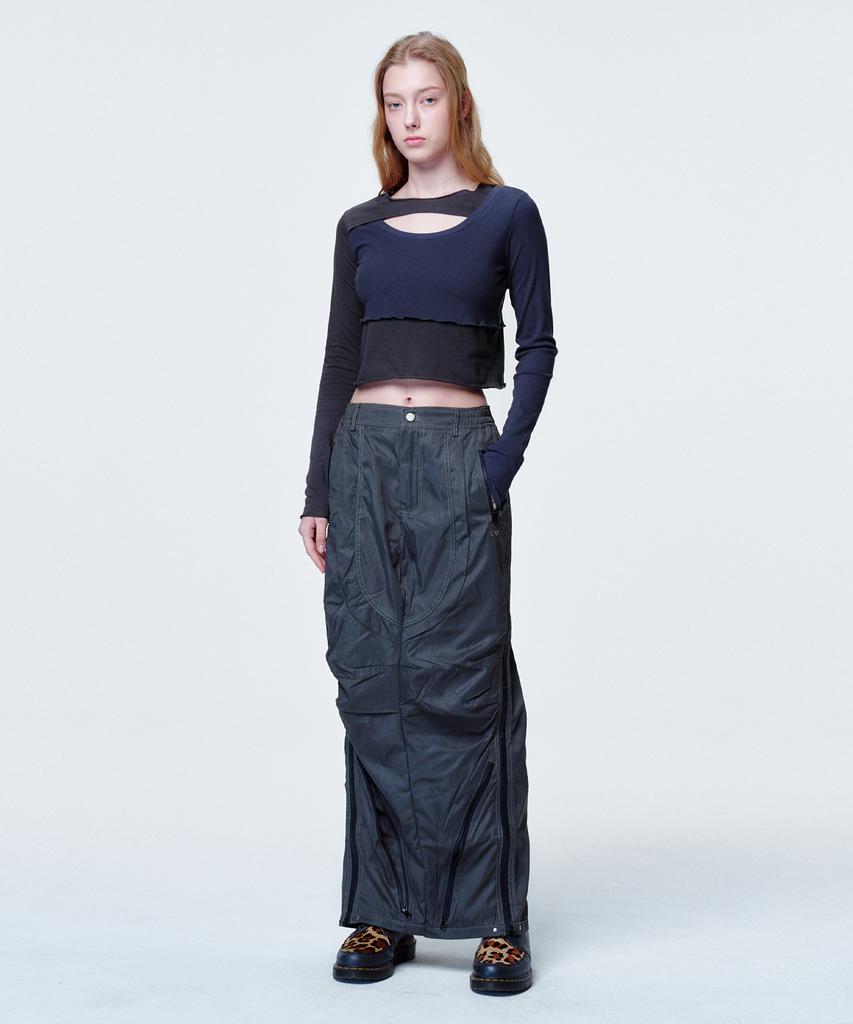 2113 STUDIO Cross Cut Long Sleeve Dark Gray