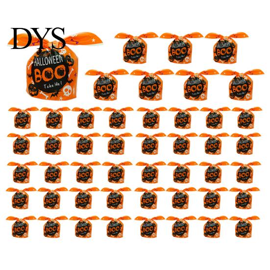 Halloween Candy Bags 48 Pcs Bags, Kids Trick or Treat Goodie Cute Rabbit Food Grade for Nougat Ear Small Plastic Gift Cookie, Snack, Treat,