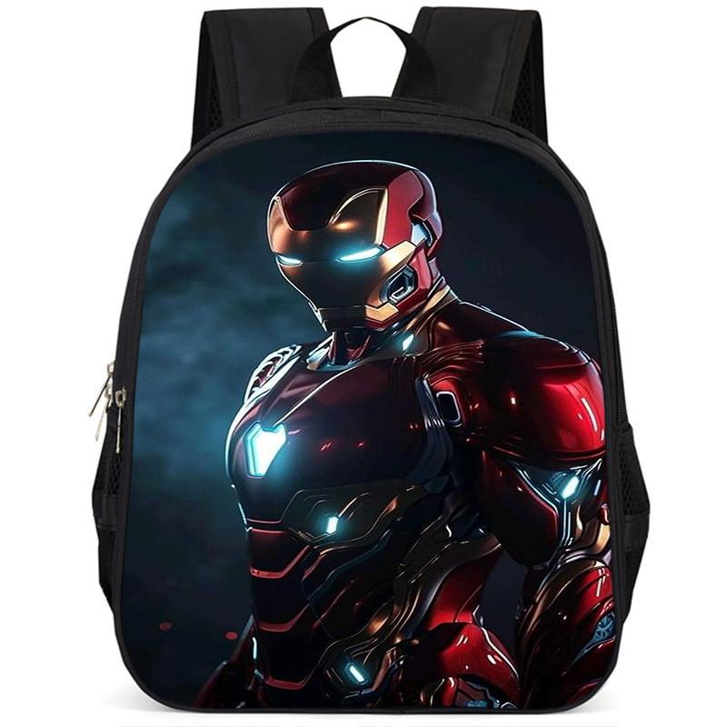 Stylowy plecak dla dzieci Iron Man 15 cali, duża pojemność, lekki, wykonany z tkaniny Oxford