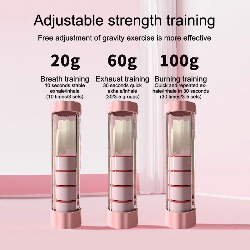 1 Készlet Légzőgyakorlat Készülék Hasiizom Erősítő Mélylégzés Súlyzó Férfiak Nők Felnőttek Tüdőkapacitás Fejlesztő Készülék