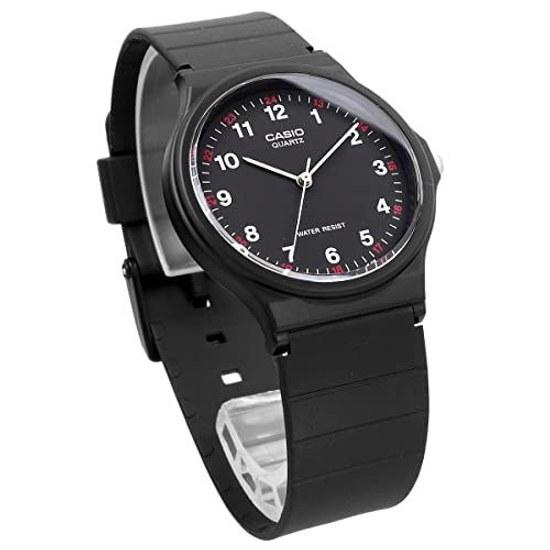 CASIO Analog Wristwatch Chipkashi Cheap MQ-24-1BL Urethane Belt Unisex Black 24-hour Display Index Overseas Model