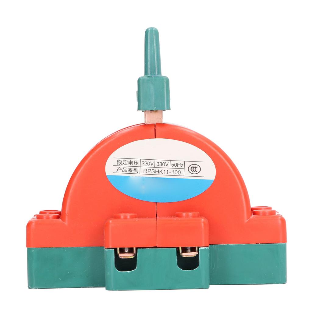 2 Pole Knife Switch Double Throw Disconnect Switch Electrical Load Switch with Fastening Rings 220V 380V