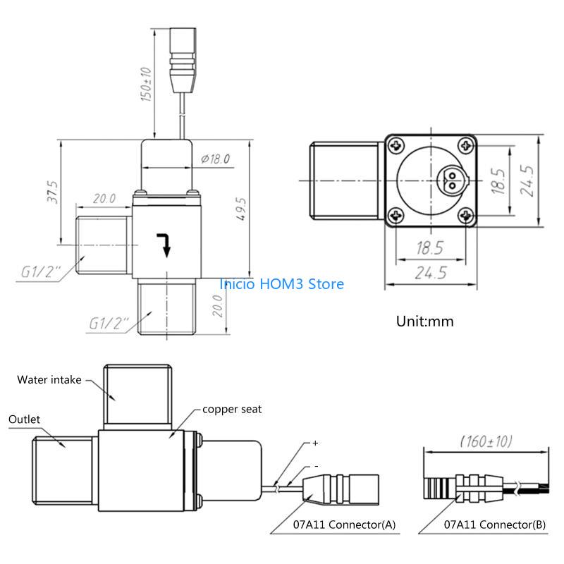 A5YD Solenoid for Valve for DC 4.5V Water Pul Electromagnetic for Valve