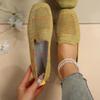 Trendy and Minimalist Single Shoes 2024 Summer Solid Color Flat Bottomed Anti Slip Mesh Breathable Casual Shoes Zapatos Mujer
