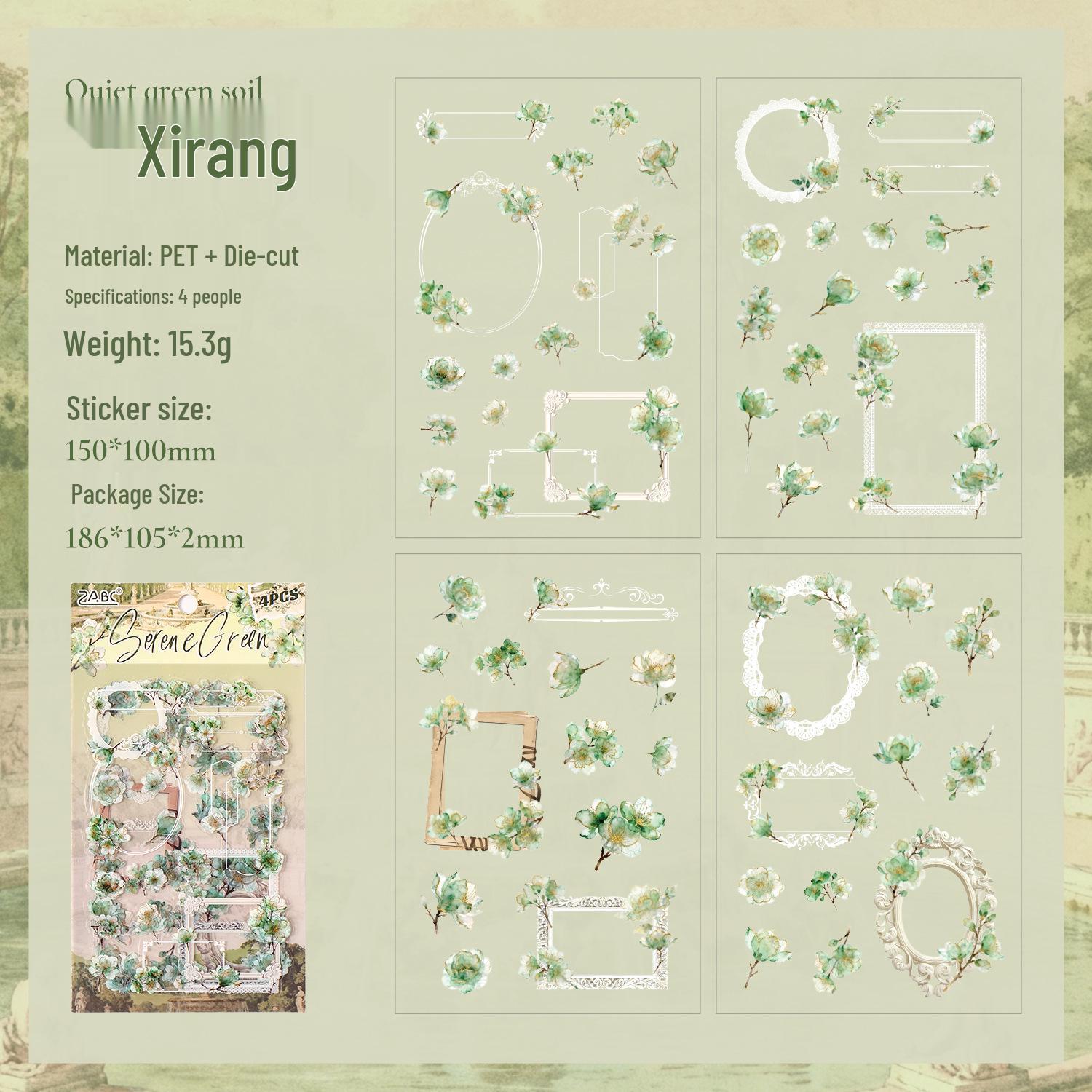 Yuezhen Wenchuang Garden Scenery PET Journal Stickers for Children