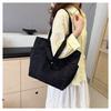 Large Capacity Tote Canvas Bag Work Commute High Aesthetic Versatile Artistic Student Book Shoulder Bag