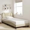 VidaXL Bed Frames with Headboard, Upholstered Bed, Slat Base, Single Bed, Adult Bedroom Bed 3207735