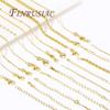 5 Pieces/Lot Adjustable Chains 18K Gold Plated Necklace Chains For Jewelry Making Findings,Pendants Chain with Lobster Clasps