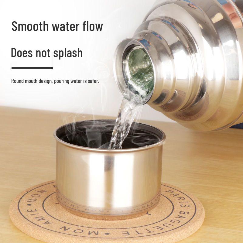 Large Stainless Steel Thermos: Insulated Hot Water Bottle & Warmer