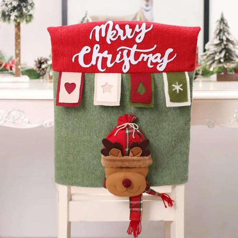New Christmas Decoration Supplies Christmas Home Decoration Christmas Cartoon Chair Set Christmas Home Decoration Chair Set