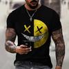 New Summer Hot Sale 3D Men's Gradient T-Shirt Harajuku Designer Casual Short Sleeve Tops T-Shirt Oversized Men's Clothing