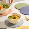 1/3PCS silicone pot mat heat insulation pad silicone high temperature resistant dining table anti-scalding pad round and simple