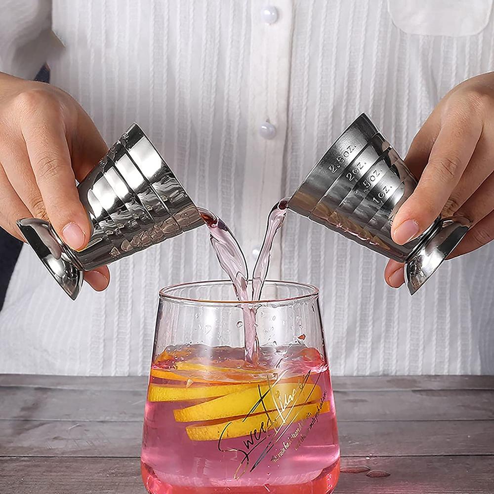 75ml Jigger Bar Edelstahl Magischer Messbecher 304 Cocktail Unzen Messbecher Mit Skala Multifunktions Cocktail Bar Werkzeug