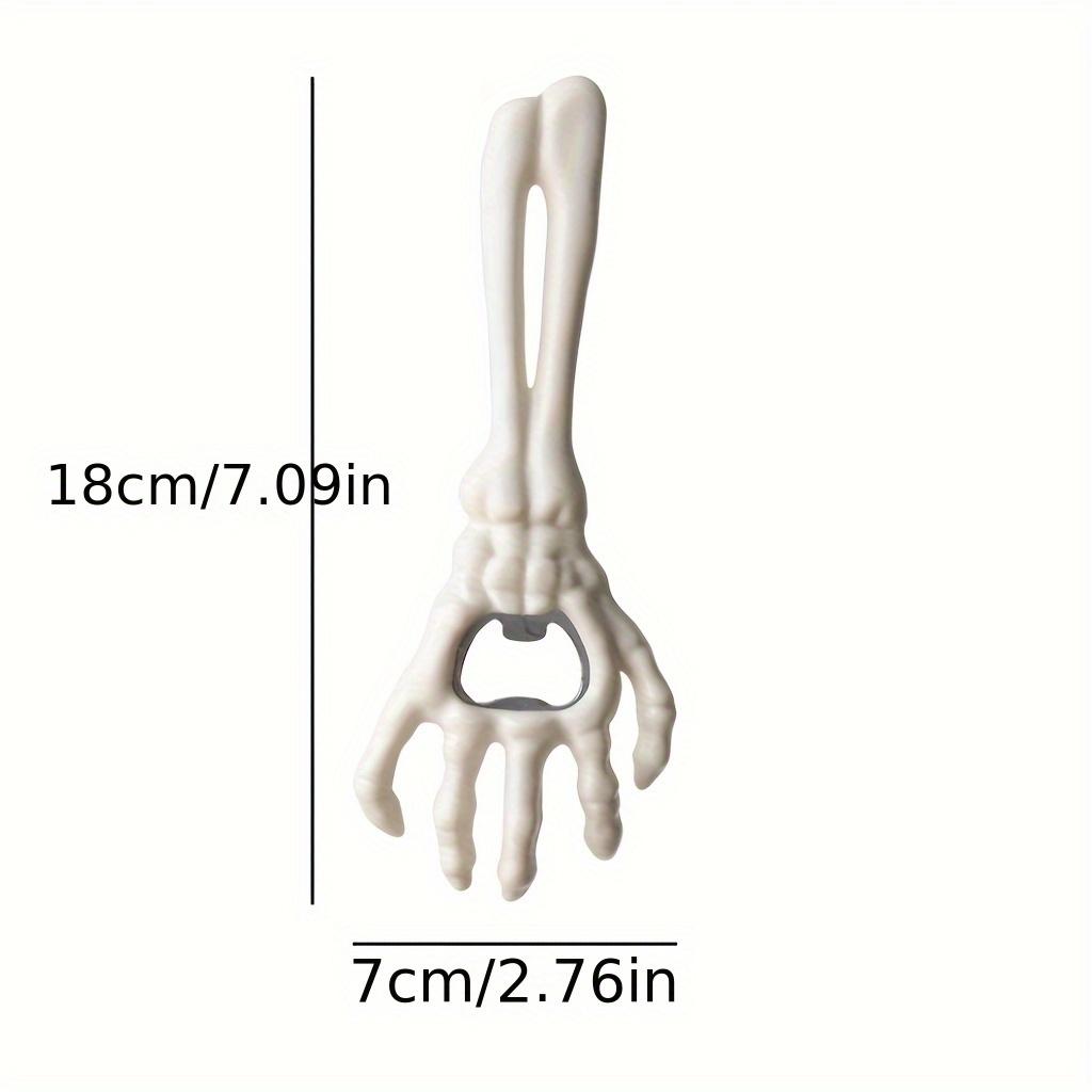 1 st Skeletthand Flasköppnare - Gjutjärnsölöppnare med Skräcktema, Perfekt för Halloweenfester & Skämt, Bartillbehör