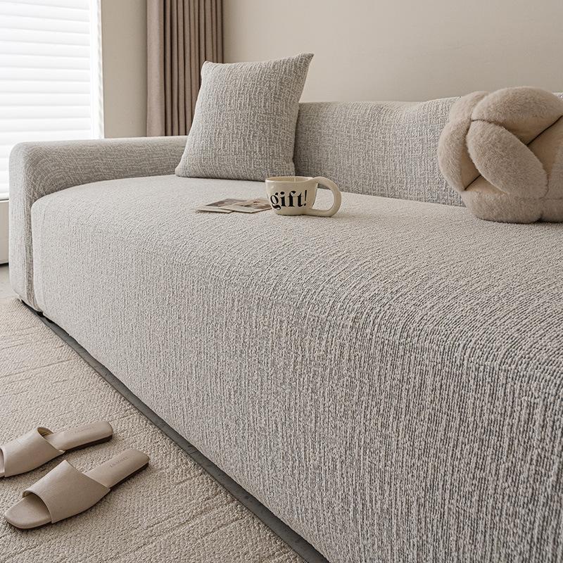Simple Style Soft and Waxy Texture Chenille Sofa Cover New Four Season Universal Anti Slip Sofa Cover