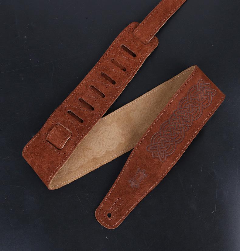 רצועת גיטרה מעור Levy's Li Weisi לגיטרה חשמלית, אקוסטית או בס - MS12/26 רצועת כתף רוק