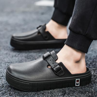 Baotou Hausschuhe Herrenmode Trend Hausschuhe Indoor Zuhause Weiche Sohle Rutschfest Lässig Krankenpflegesandalen Herren