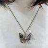 Mystical Mechanical Butterfly Pendant Necklace Gothic Design With Artisanal Distressing Perfect Gift For Alternative Style Lovers