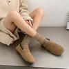 Round head flat bottom spring single shoes women's small fragrant wind soft sole Doudou shoes Birkenstocks